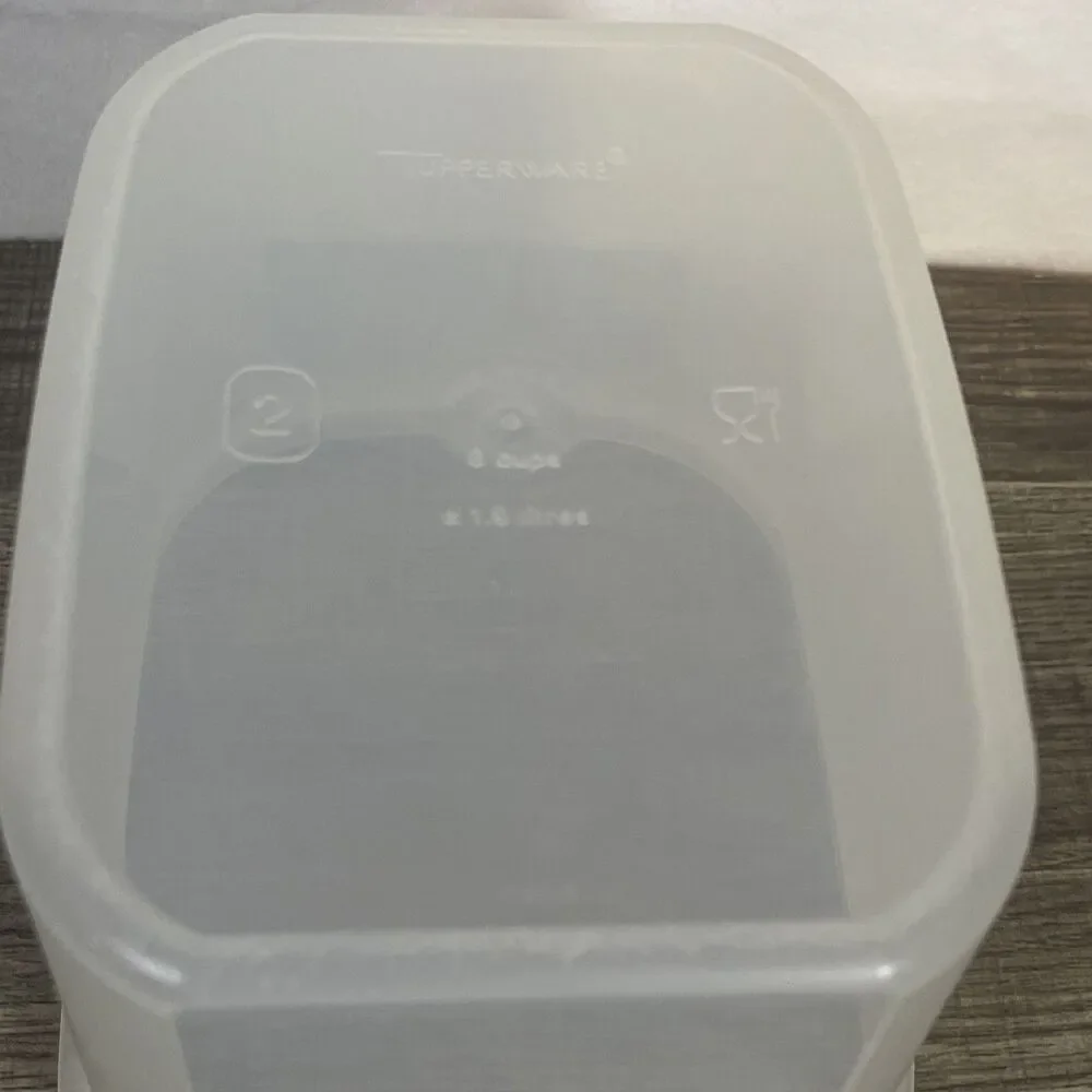 Vintage Tupperware Container Rectangle MADE IN USA 1792-2 & 1793-3 Blue Seal Lid